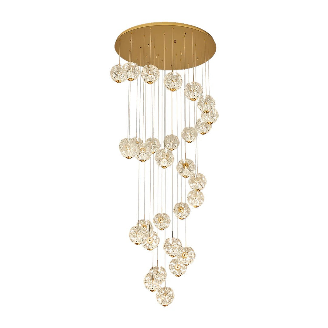 Staircase Crystal Chandelier Modern Luxury High Ceiling Light