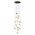 Stairs Chandelier Magic Cube Crystal Ceiling Light
