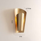 Stella Modern Brass Wall Sconce