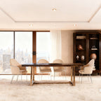 T-Brace Extension Dining Table
