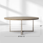 T-Brace Round Dining Table