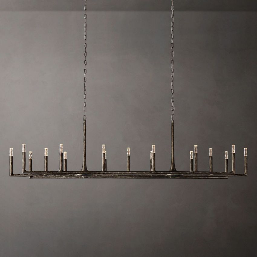 THADDEUS LINEAR CHANDELIER 96"(2 CANOPY)