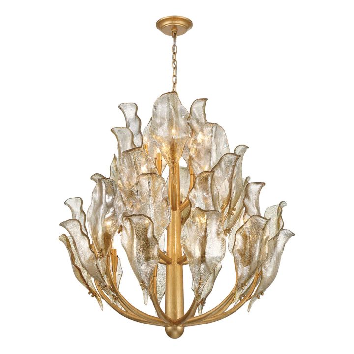 Theo Modern Glass Chandelier