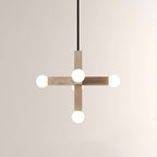 Unison Wood Cross Globe Chandelier