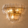 Alieence Clear Glass Tiered Sconce