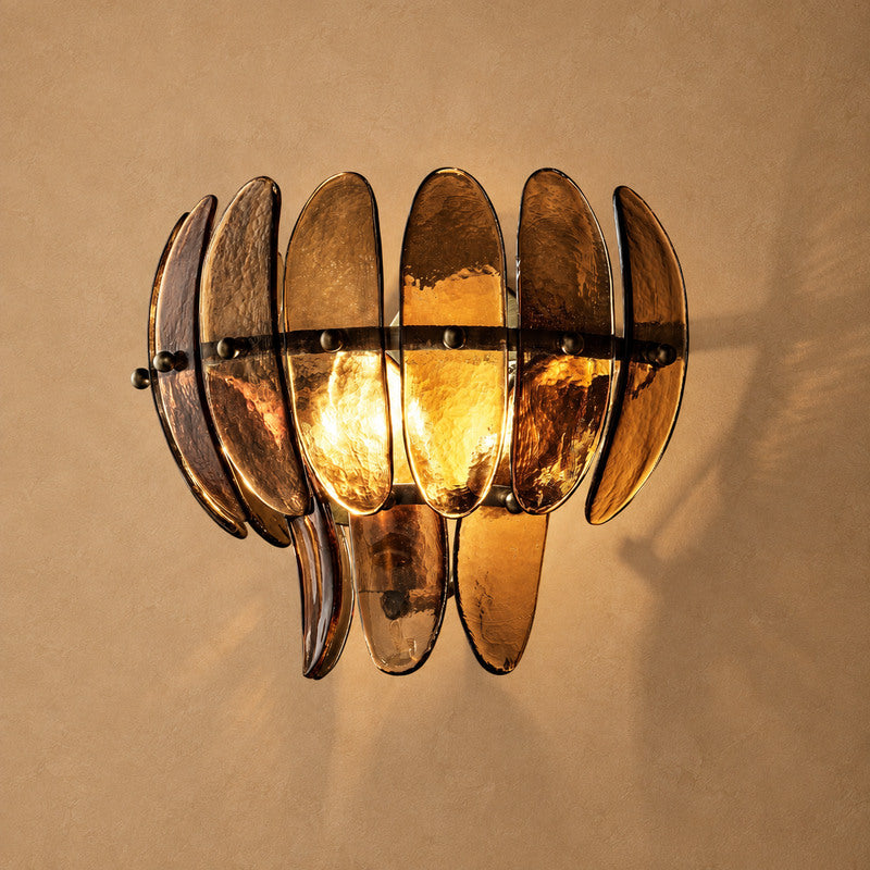 Alieence Smoke Glass Sconce