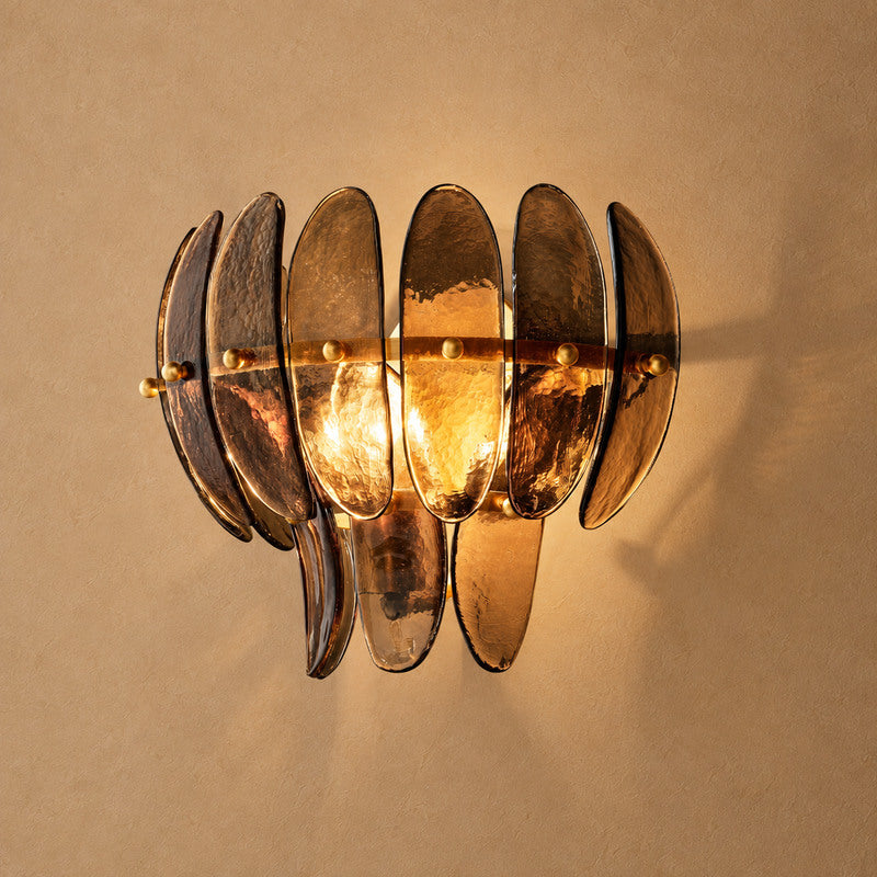 Alieence Smoke Glass Sconce