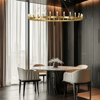 Cereak Vintage Filament Round Chandelier