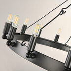 Cereak Vintage Filament Round Chandelier