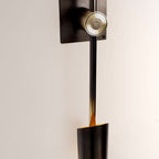 Voyant Dual-Sculpt Brass Wall Sconce