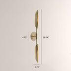 Voyant Dual-Sculpt Brass Wall Sconce