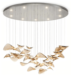 Wave Floating Leaf Chandelier