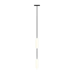 White Long Tube Multi Light Staircase Chandelier