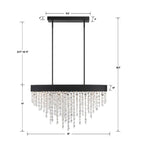 Winham 8 Light Rectangular Chandelier