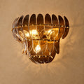 Alieence Smoke Glass Tiered Sconce