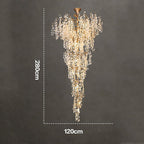 Francesca Petal Detail Grand Chandelier - Yami Lightings