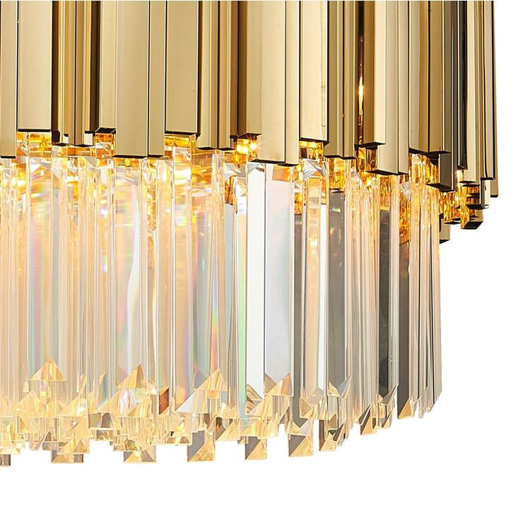 Elian Round Crystal Chandelier - Yami Lightings