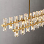 Industrial Rectangular Crystal Chandelier - Yami Lightings