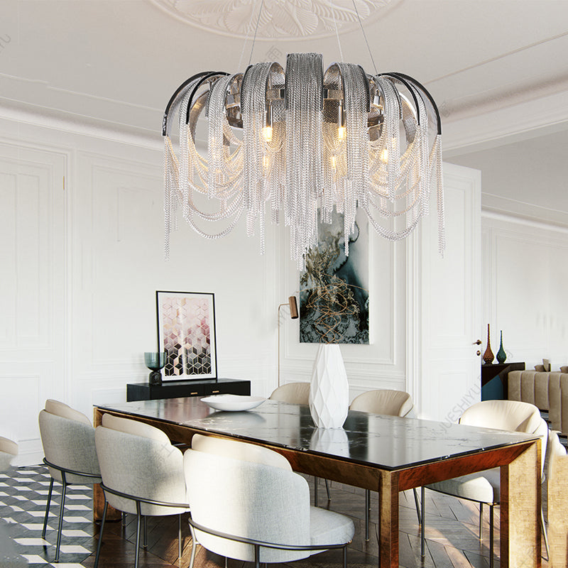 Alisa Modern Aluminum Chain Tassel - Yami Lightings