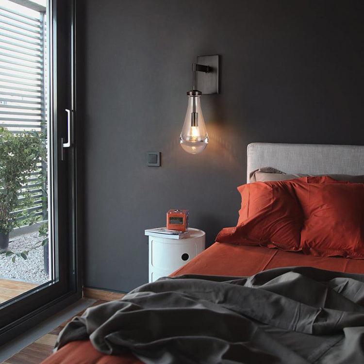 Raindrop Sconce MattBlack - Yami Lightings