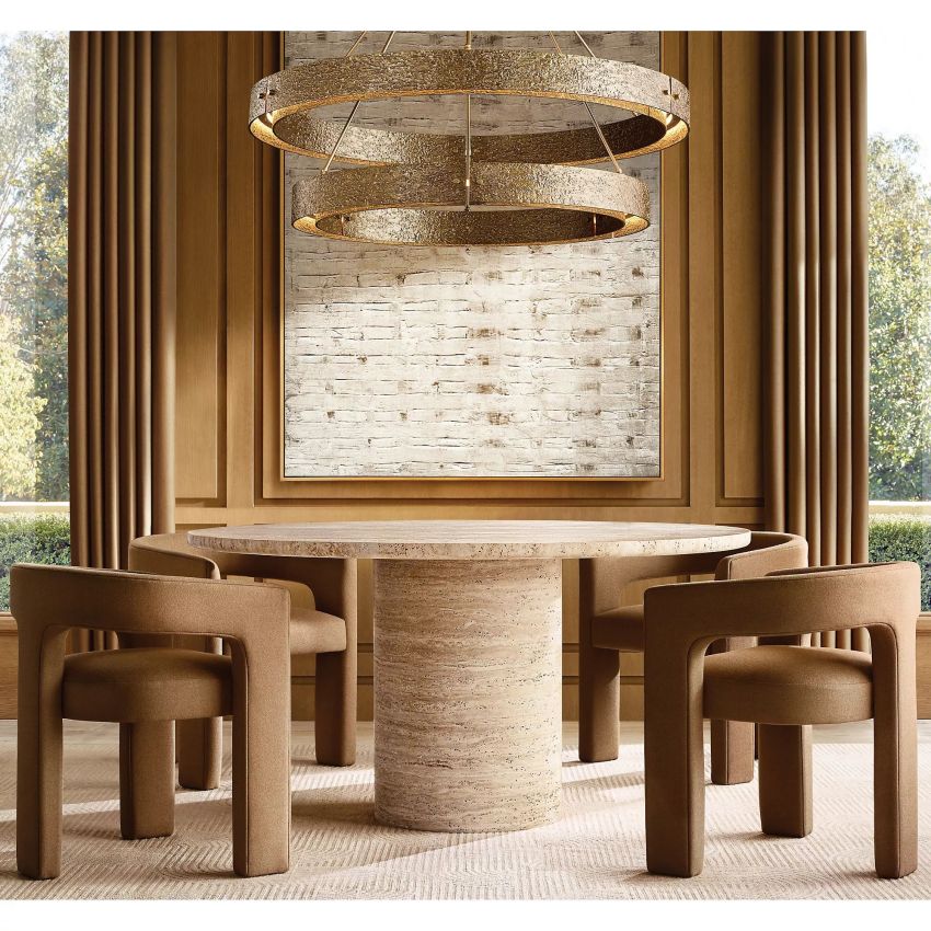 Vouvray Two-Tier Round Chandelier 60" - Yami Lightings