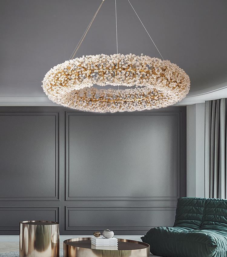 Iissabelle Flower Crystal Chandelier - Yami Lightings