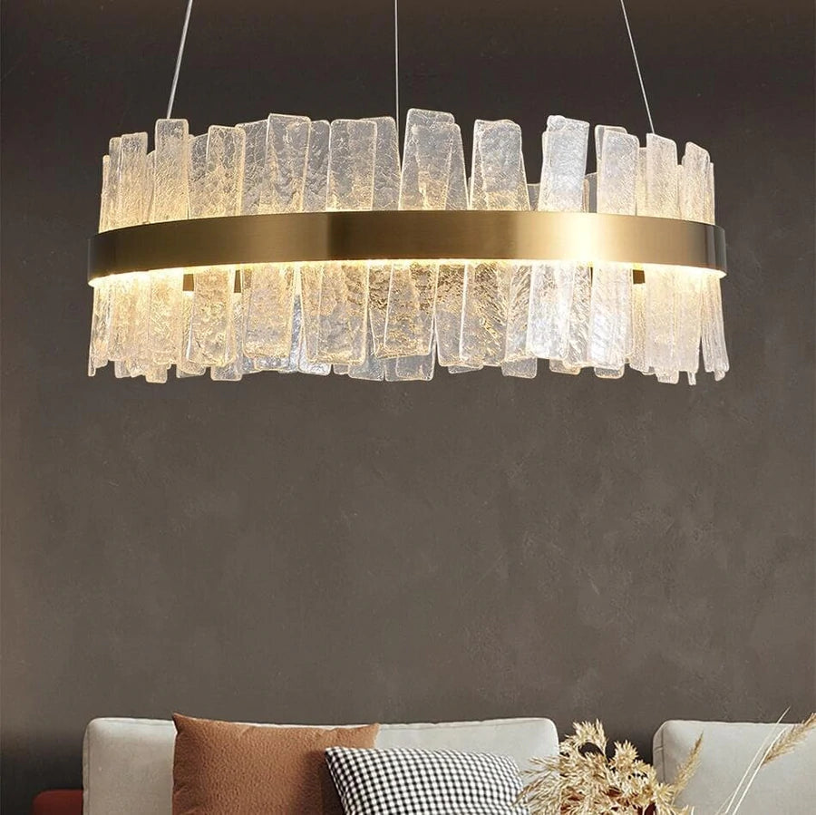 Andrea Round Crystal Chandelier - Yami Lightings