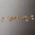 Belle De Crystal Ball Round Chandelier 72" - Yami Lightings