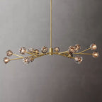 Belle De Crystal Ball Round Chandelier 72" - Yami Lightings