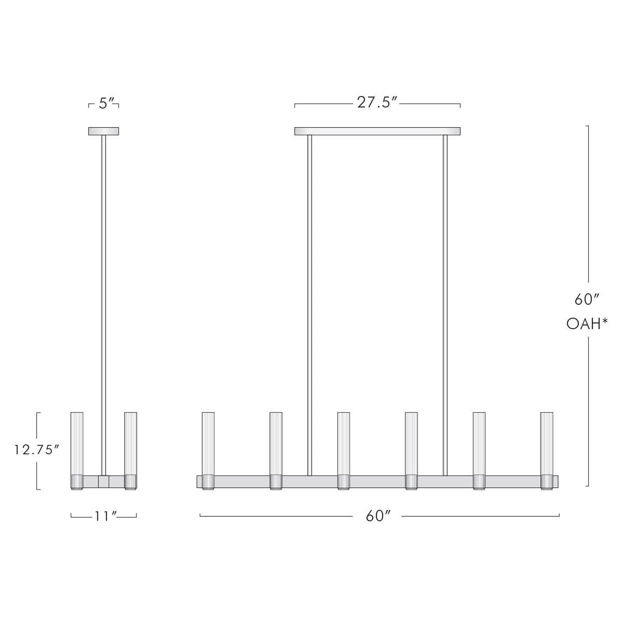 Pastis Linear Chandelier - Yami Lightings