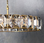 Faceted Crystal Glass Round Chandelier D43" - Yami Lightings