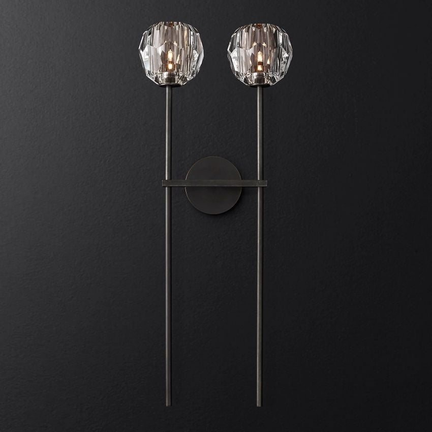 Belle De Crystal Grand Double Sconce - Yami Lightings