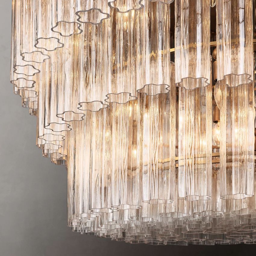 Cielo Three-Tier Round Chandelier 48" - Yami Lightings