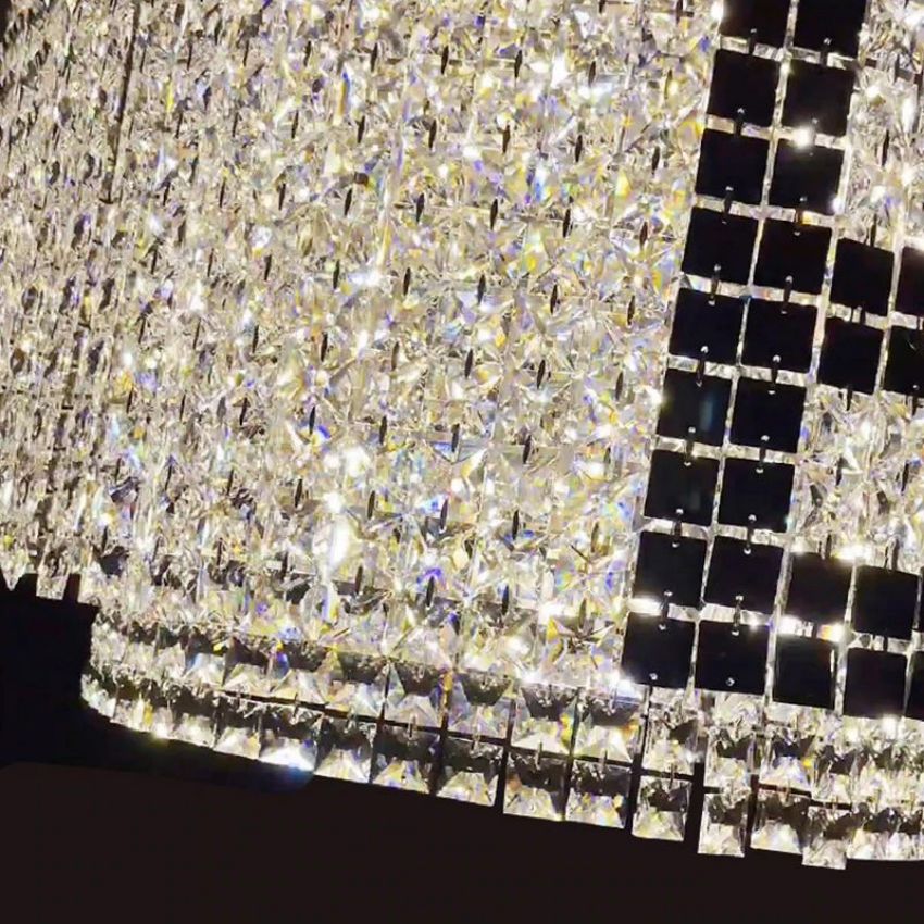 Olive Round Crystal Chandelier - Yami Lightings