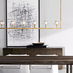 Belle De Crystal Linear Chandelier W 60" - Yami Lightings