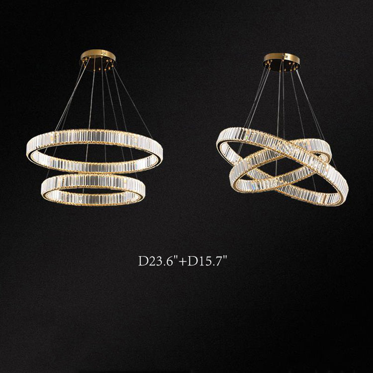 Dorothy Modern Crystal Ring Chandelier - Yami Lightings