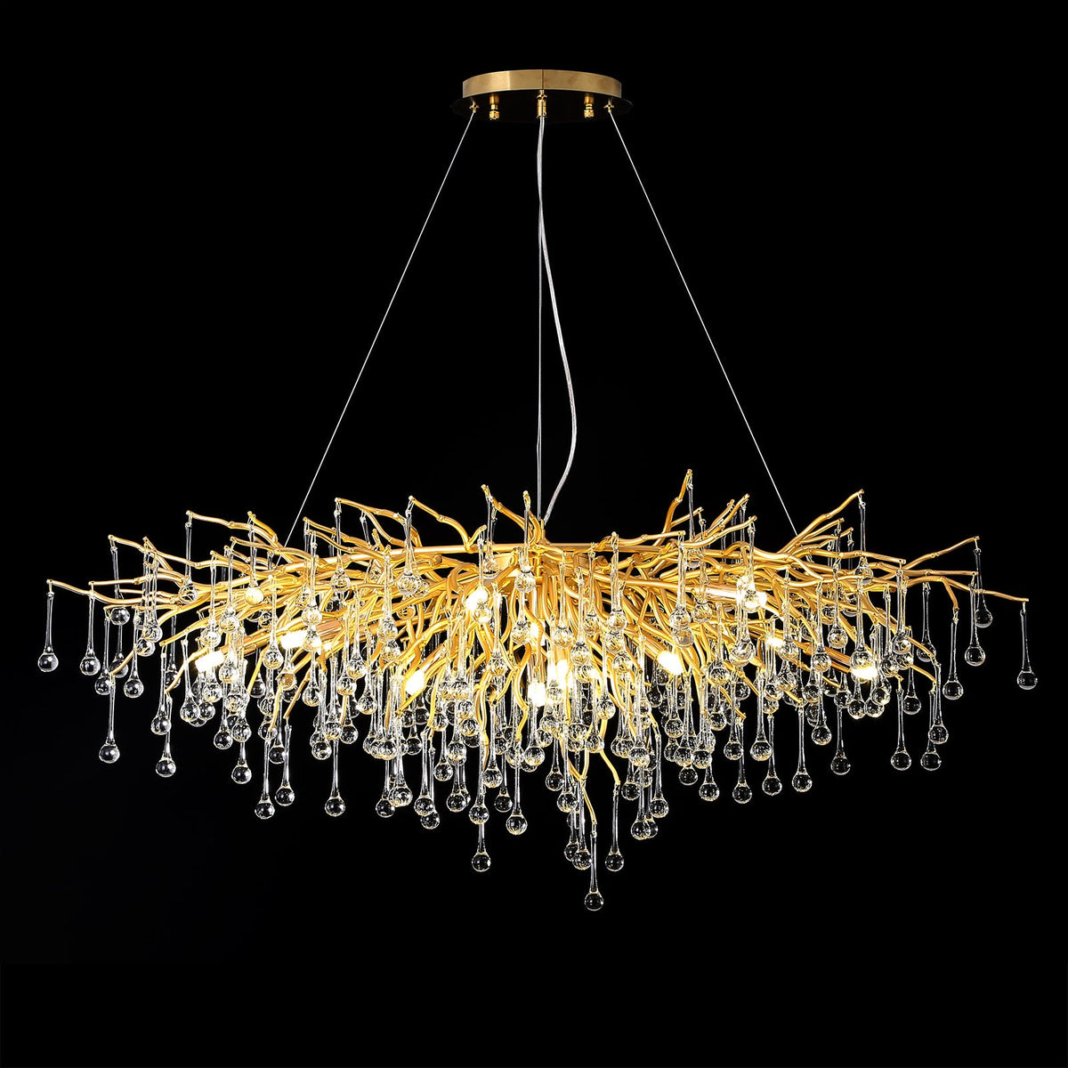 Doris Gold Raindrop Ceiling Lights - Yami Lightings