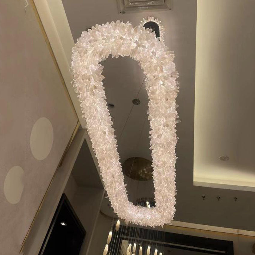 Edolie Crystal Halo Oval Shap Chandelier - Yami Lightings