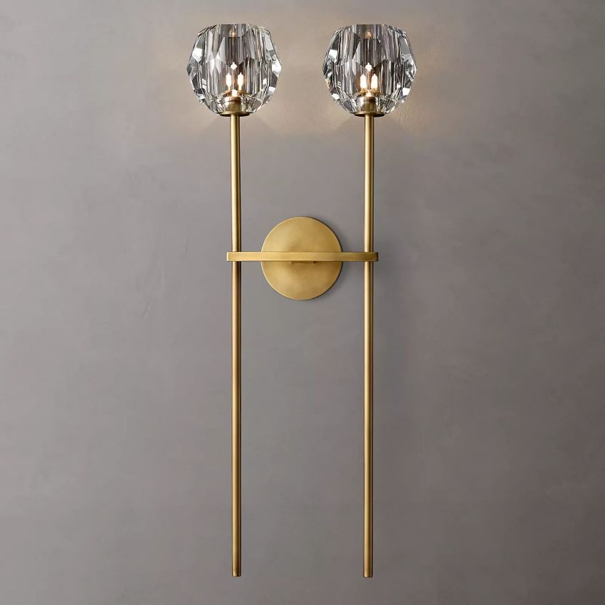 Belle De Crystal Grand Double Sconce - Yami Lightings