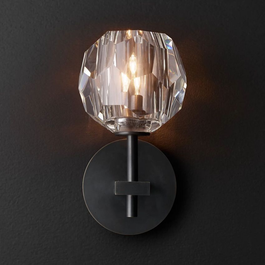 Belle De Crystal Ball Wall Sconce - Yami Lightings