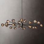 Belle De Crystal Ball Oval Chandelier 72" - Yami Lightings