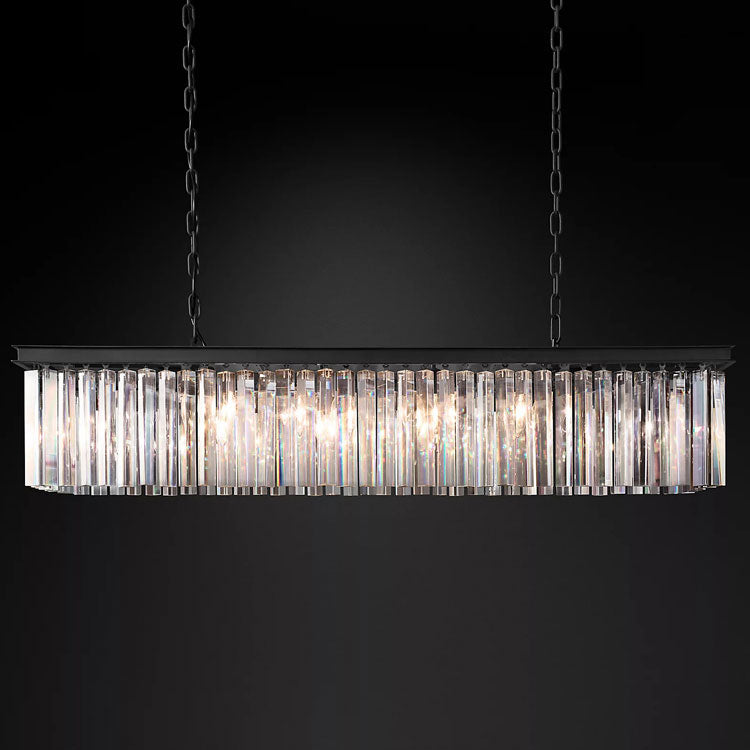 Eloise Modern Crystal Rectangular Chandelier - Yami Lightings