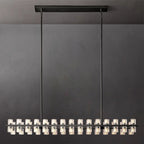 Industrial Rectangular Crystal Chandelier - Yami Lightings