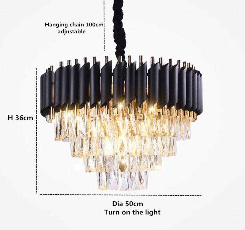 Sheila Conical Crystal Chandelier - Yami Lightings