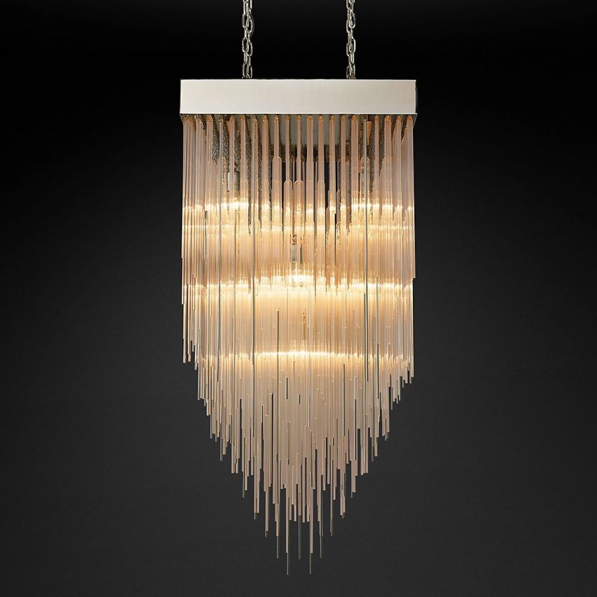 Cascade Square Chandelier 30" - Yami Lightings