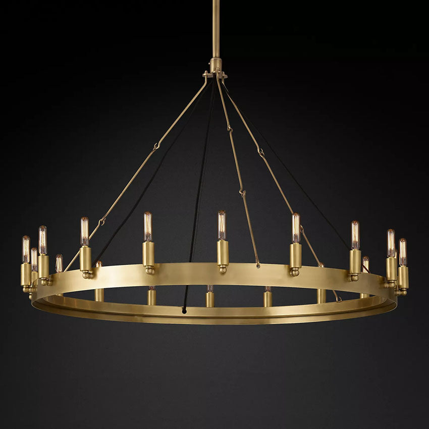 Vintage Round Chandelier - Yami Lightings