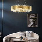 Flavian Halo Crystal Chandelier - Yami Lightings