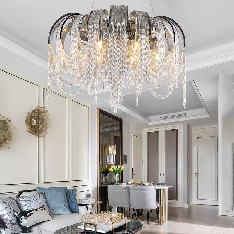Alisa Modern Aluminum Chain Tassel - Yami Lightings