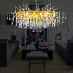 Doris Colorful Crystal Chandelier for Dining Room - Yami Lightings
