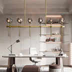 Belle De Crystal Double Linear Chandelier W 60" - Yami Lightings